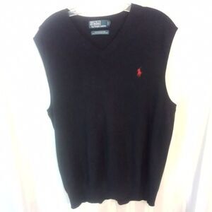 Polo Ralph Lauren V-Neck Pullover Large Sweater Vest Men's Pre-owned #MCBM000002